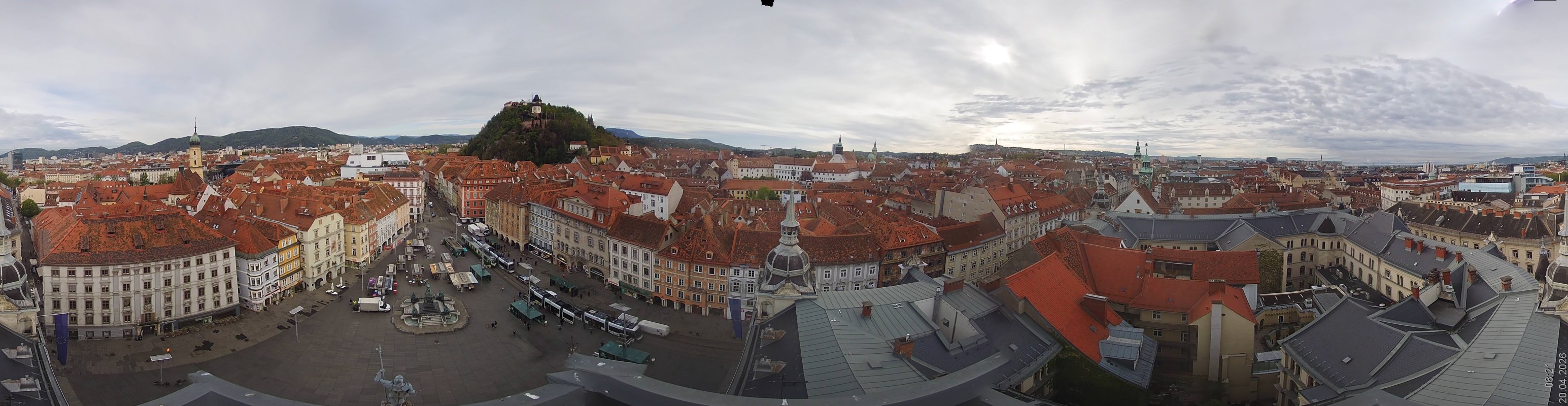 Archiv Foto Webcam Grazer Rathaus