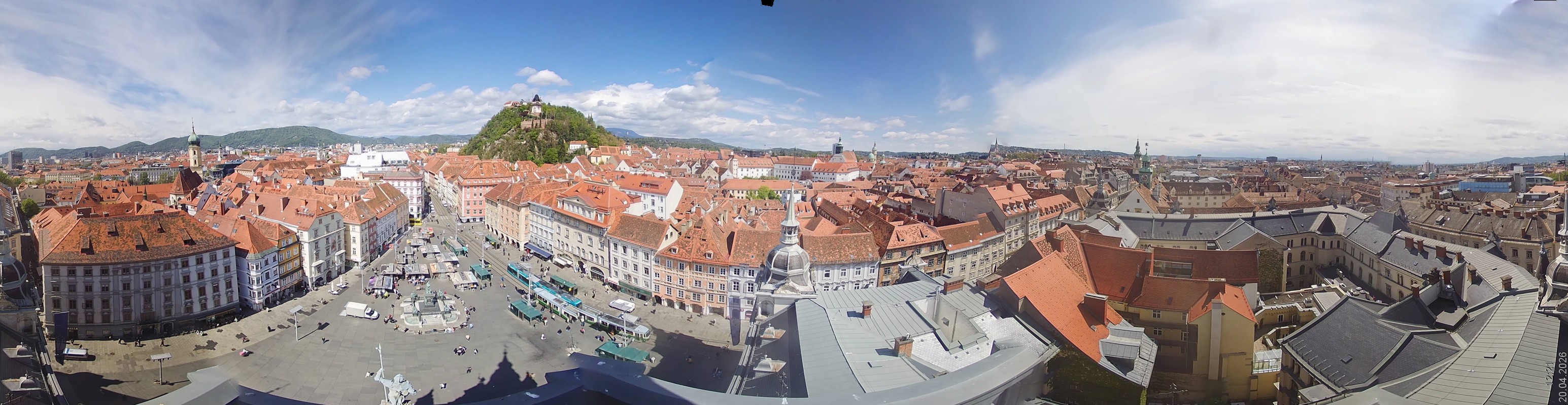 Archiv Foto Webcam Grazer Rathaus