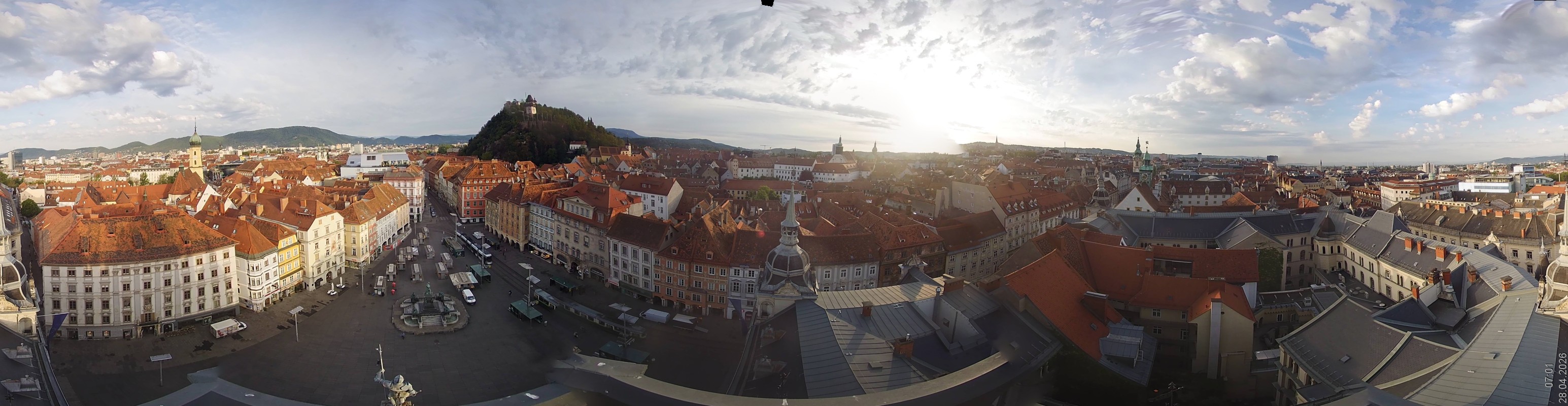 Archiv Foto Webcam Grazer Rathaus