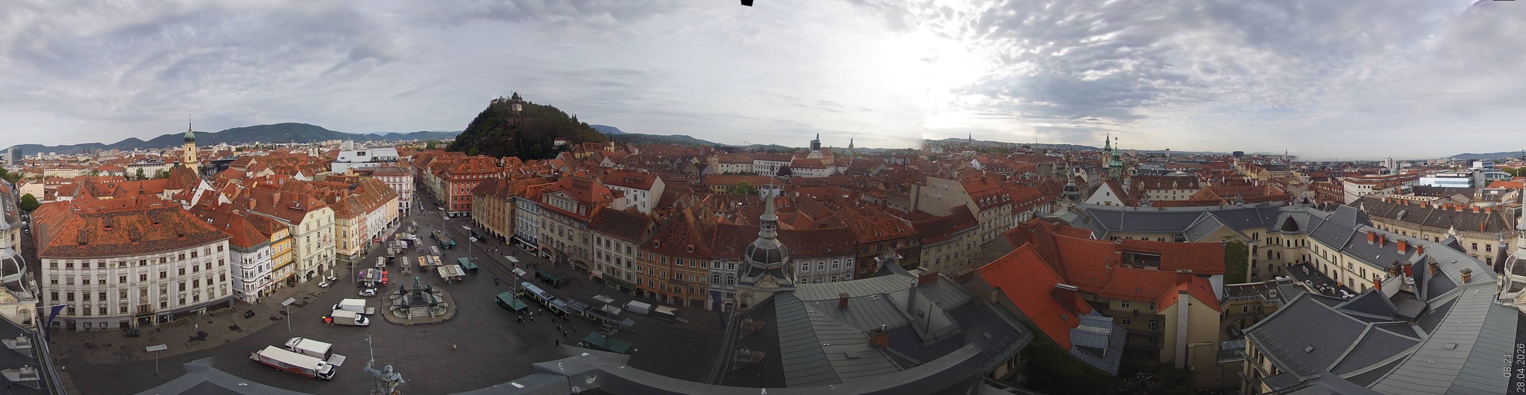 Archiv Foto Webcam Grazer Rathaus