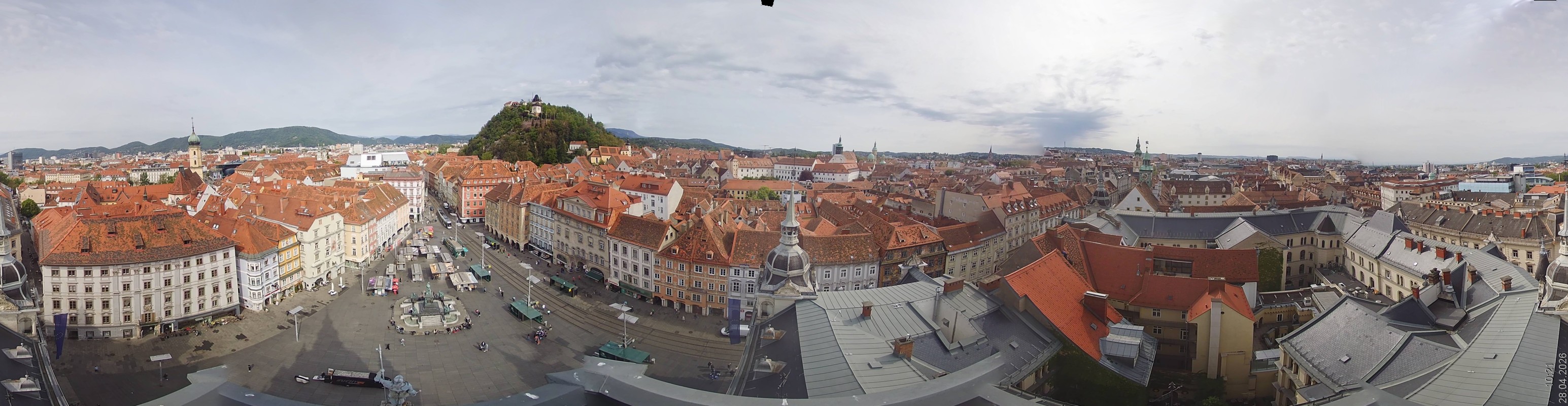 Archiv Foto Webcam Grazer Rathaus