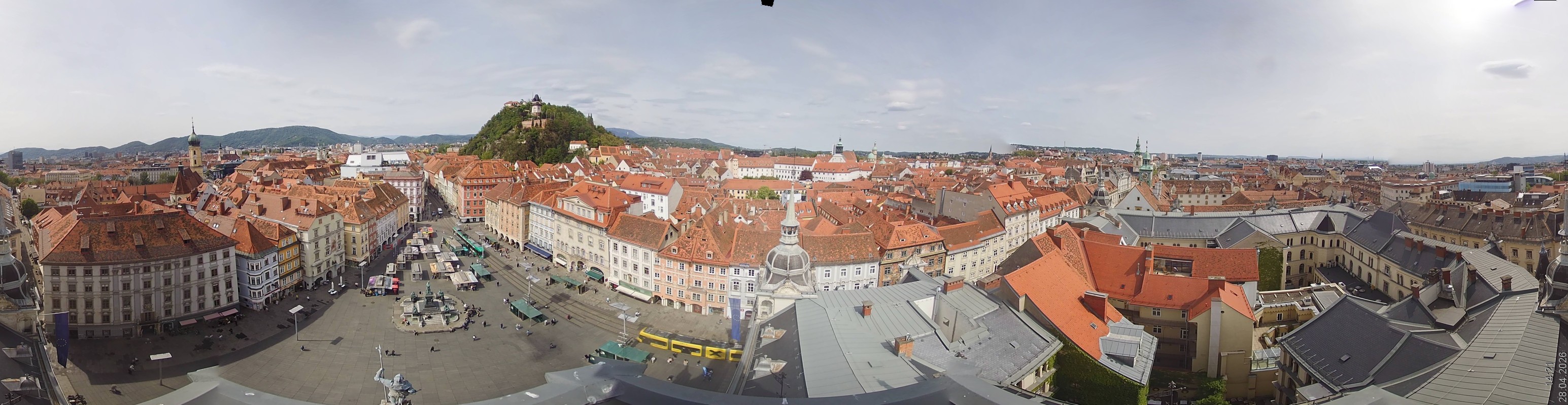 Archiv Foto Webcam Grazer Rathaus