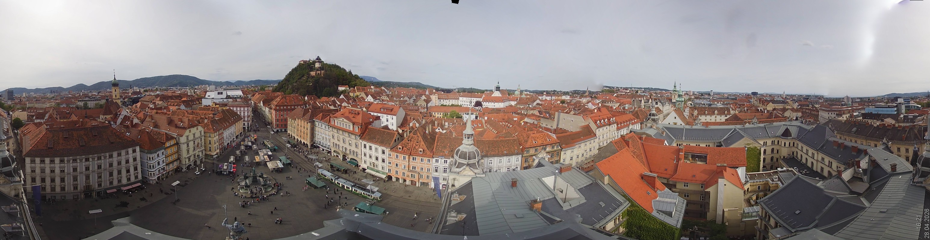 Archiv Foto Webcam Grazer Rathaus