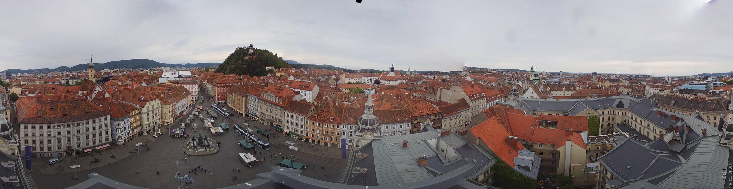 Archiv Foto Webcam Grazer Rathaus