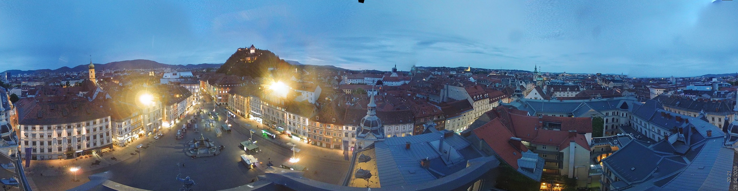 Archiv Foto Webcam Grazer Rathaus