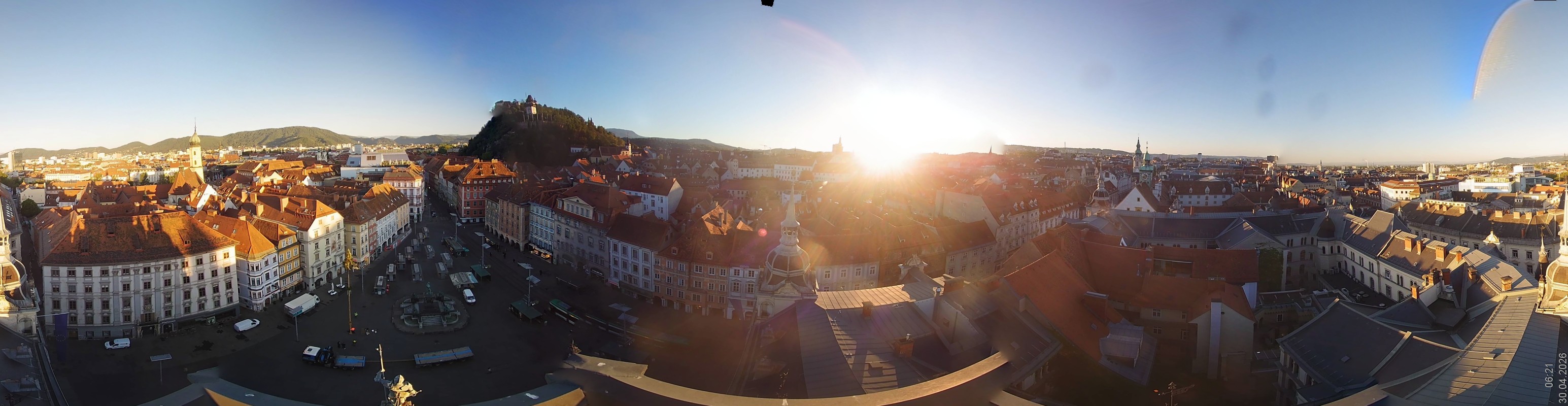 Archiv Foto Webcam Grazer Rathaus