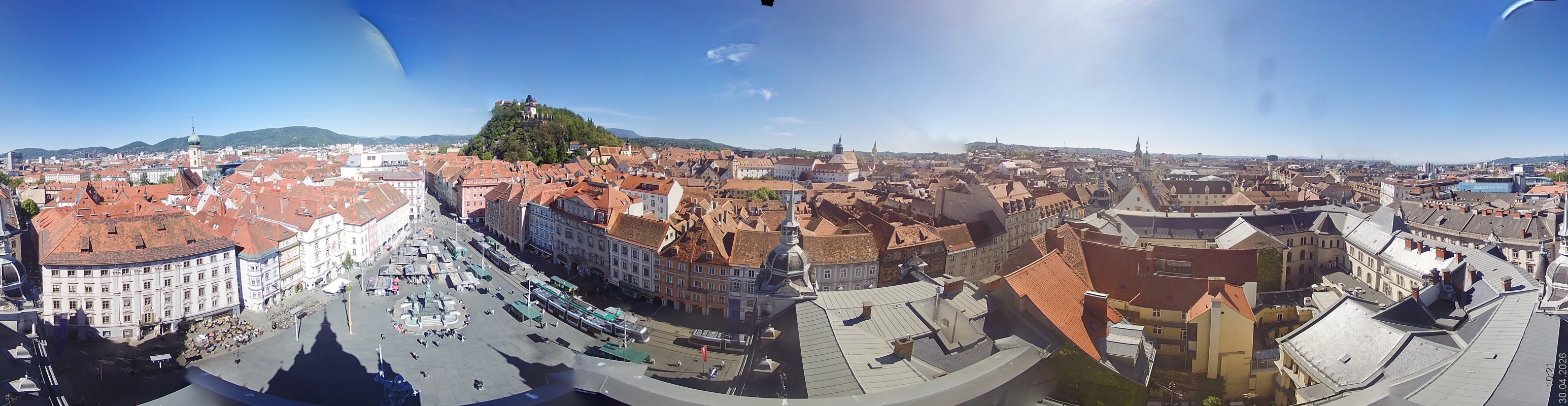 Archiv Foto Webcam Grazer Rathaus