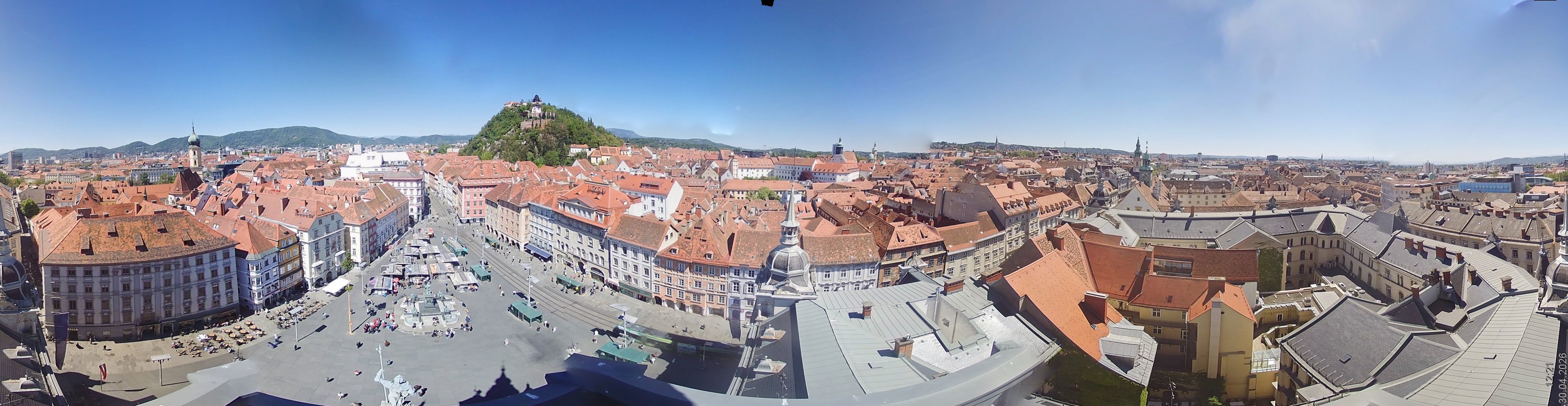 Archiv Foto Webcam Grazer Rathaus