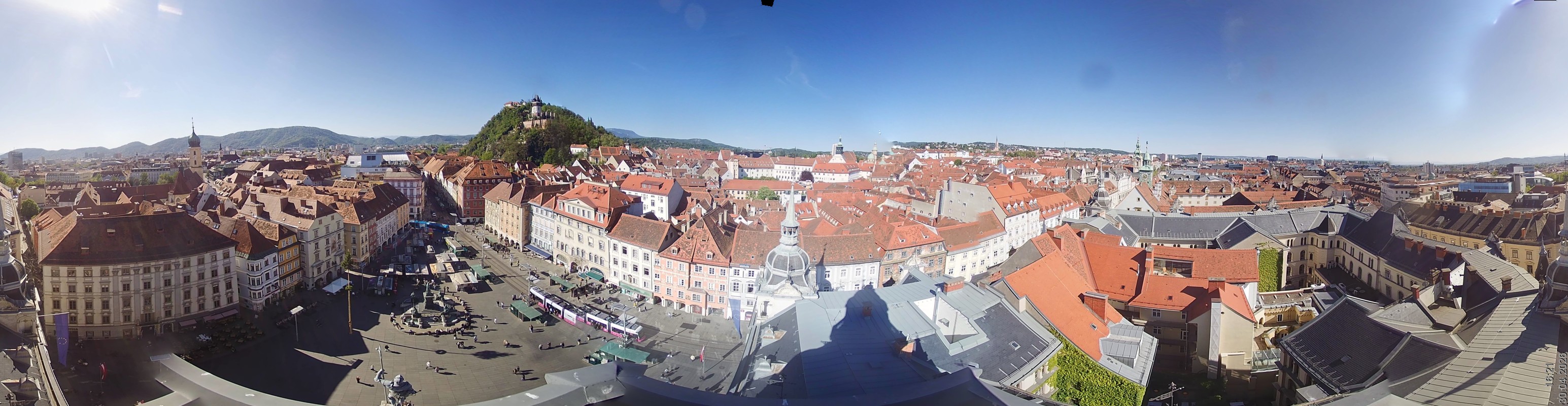 Archiv Foto Webcam Grazer Rathaus