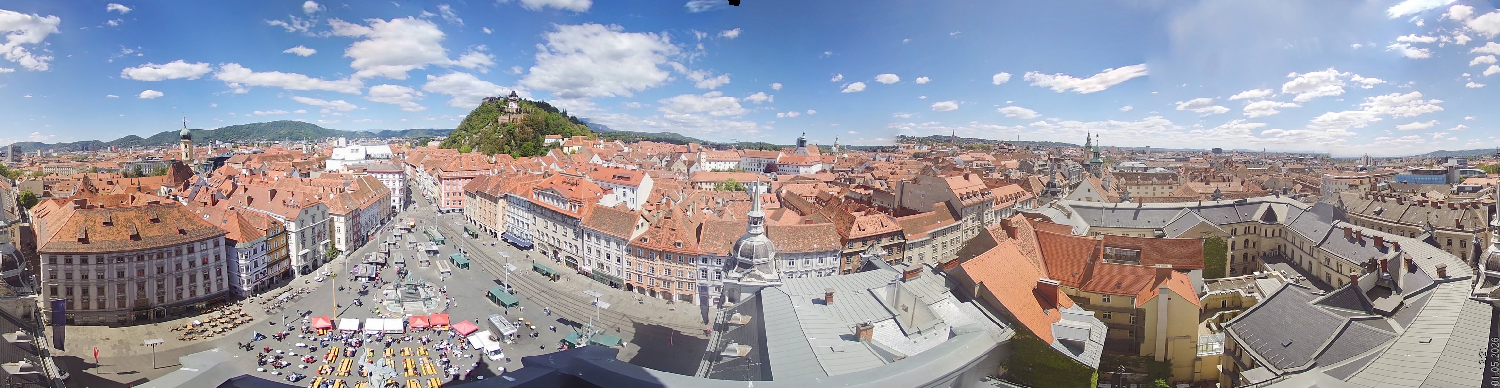 Archiv Foto Webcam Grazer Rathaus