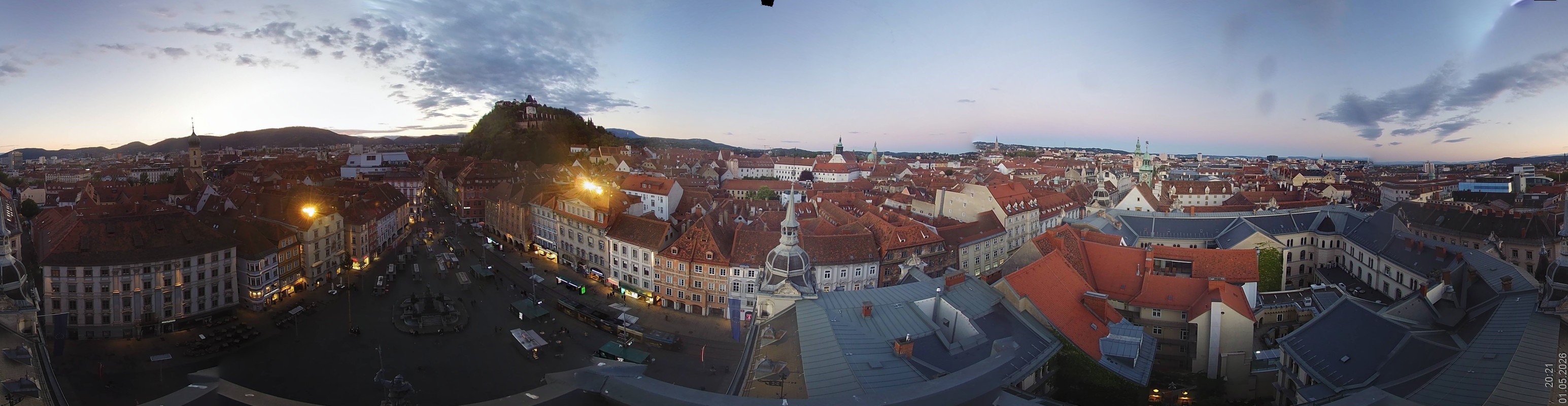Archiv Foto Webcam Grazer Rathaus