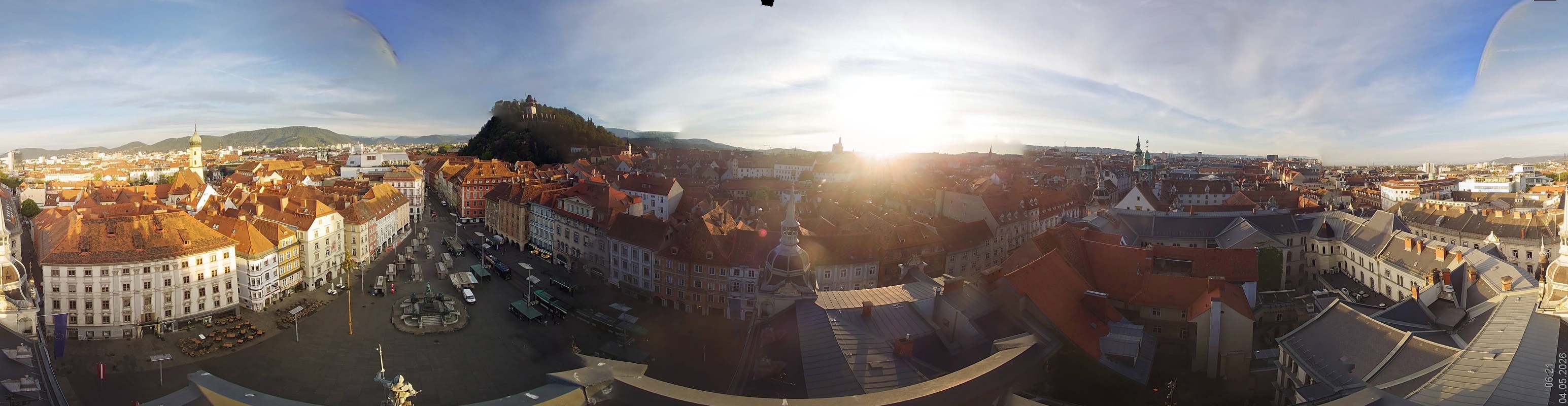 Archiv Foto Webcam Grazer Rathaus
