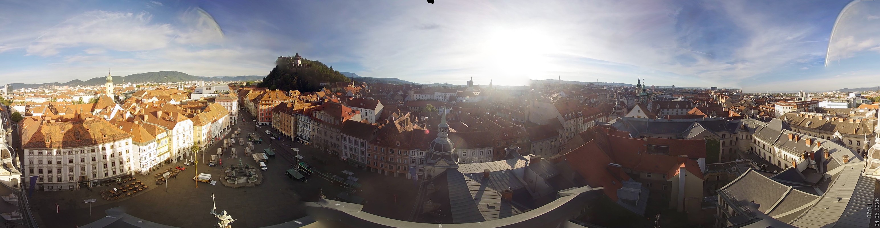 Archiv Foto Webcam Grazer Rathaus