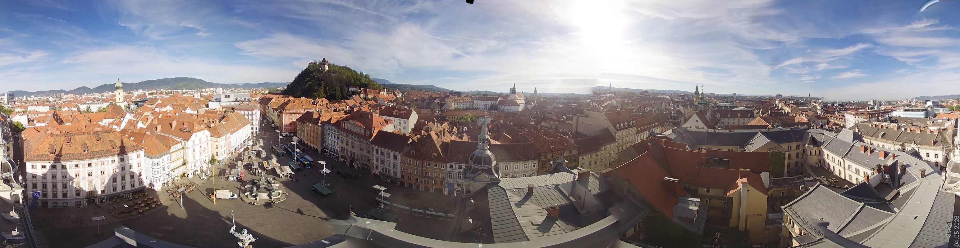 Archiv Foto Webcam Grazer Rathaus