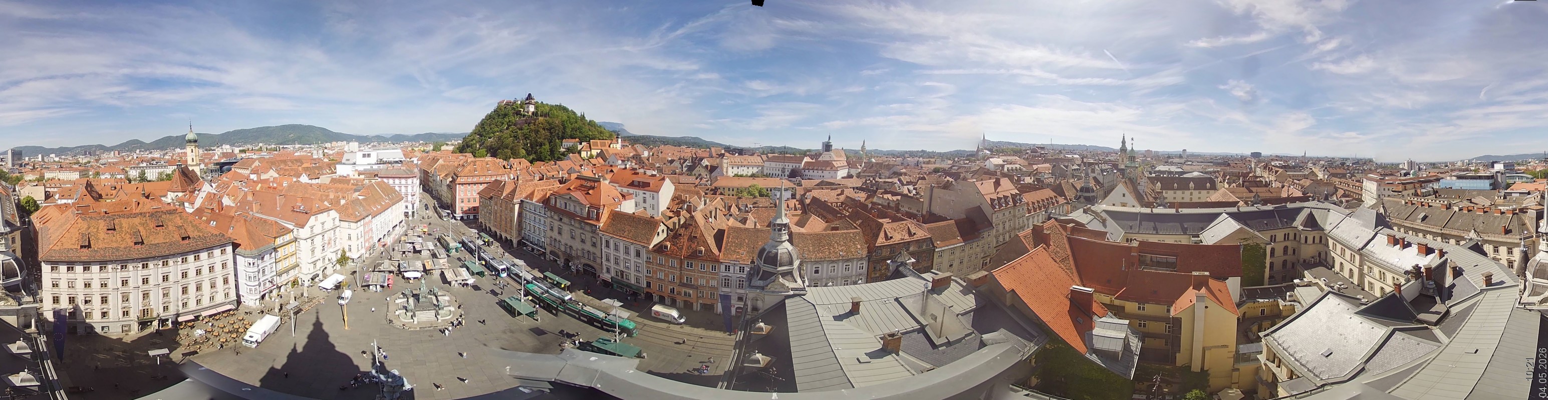 Archiv Foto Webcam Grazer Rathaus