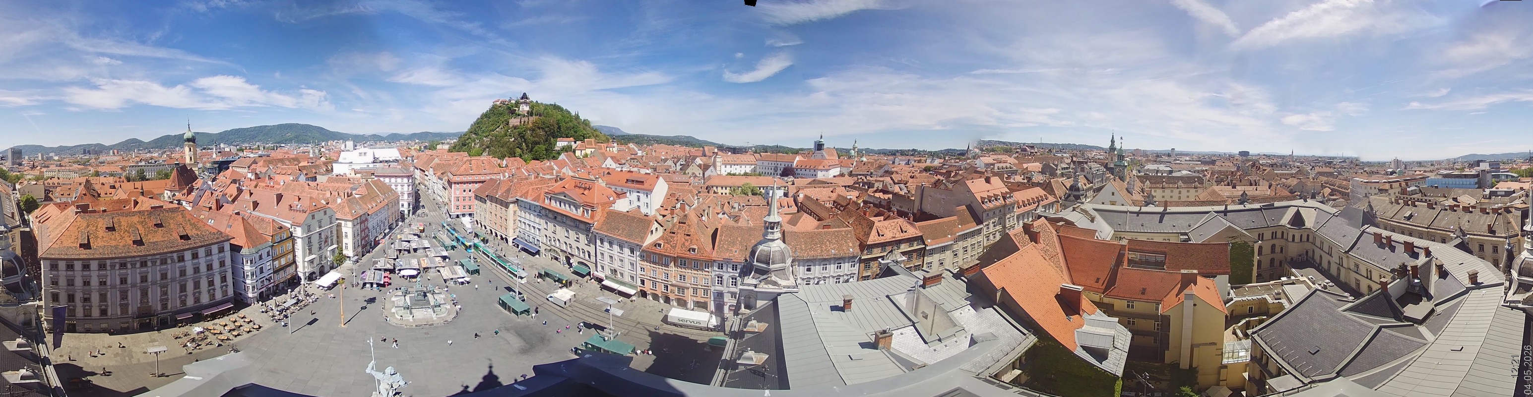 Archiv Foto Webcam Grazer Rathaus