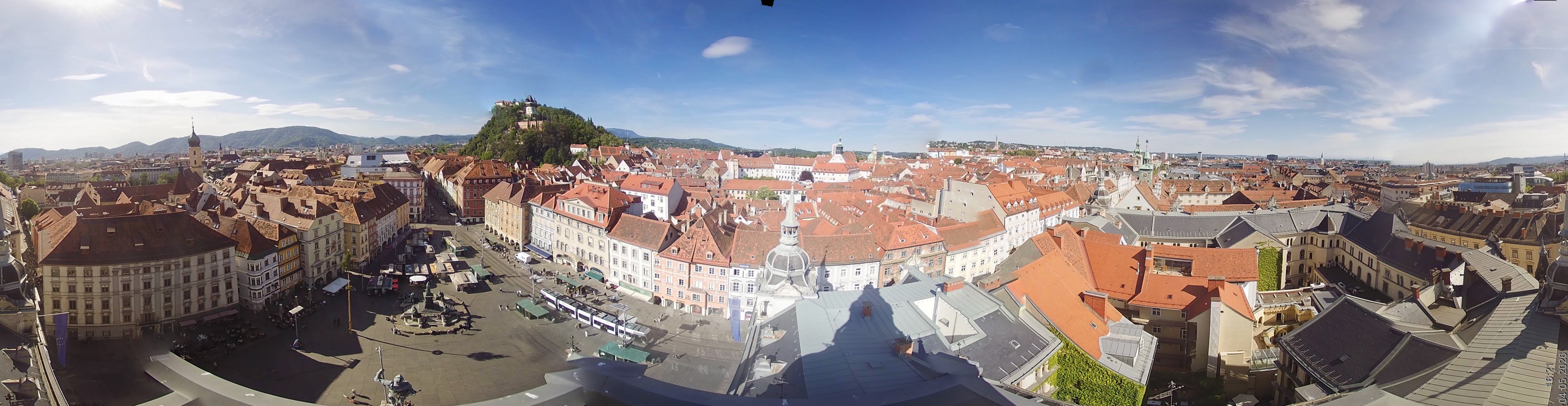 Archiv Foto Webcam Grazer Rathaus