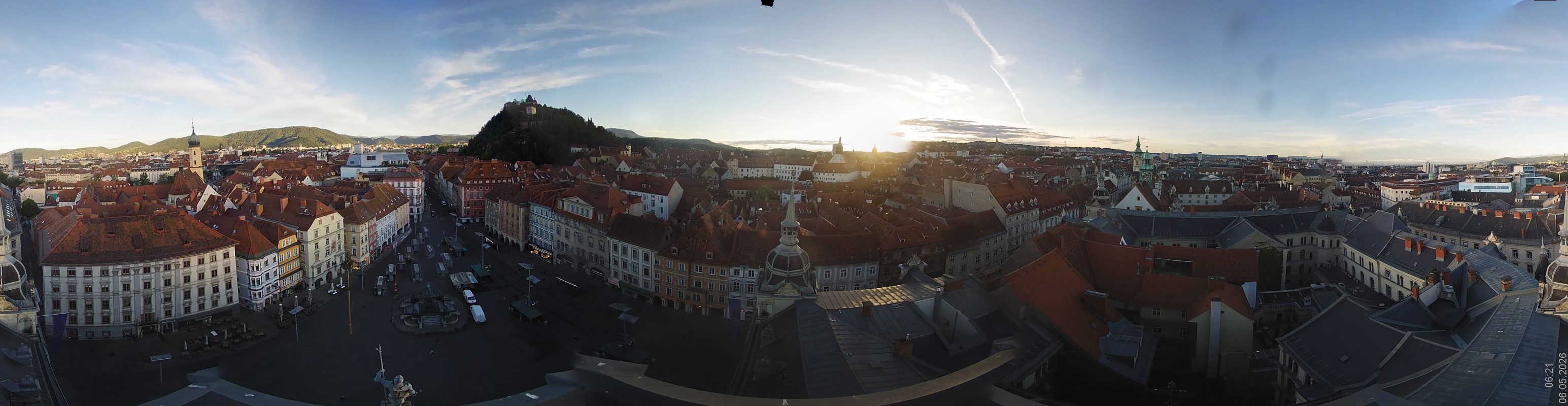 Archiv Foto Webcam Grazer Rathaus