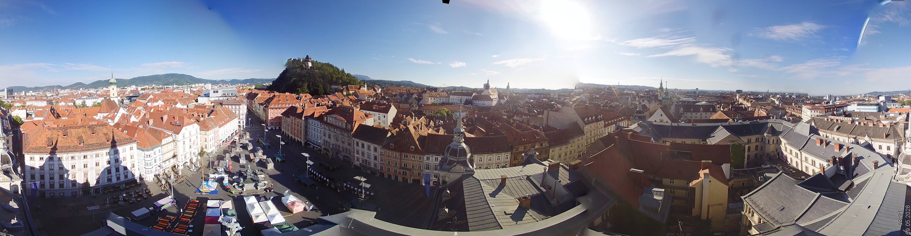 Archiv Foto Webcam Grazer Rathaus