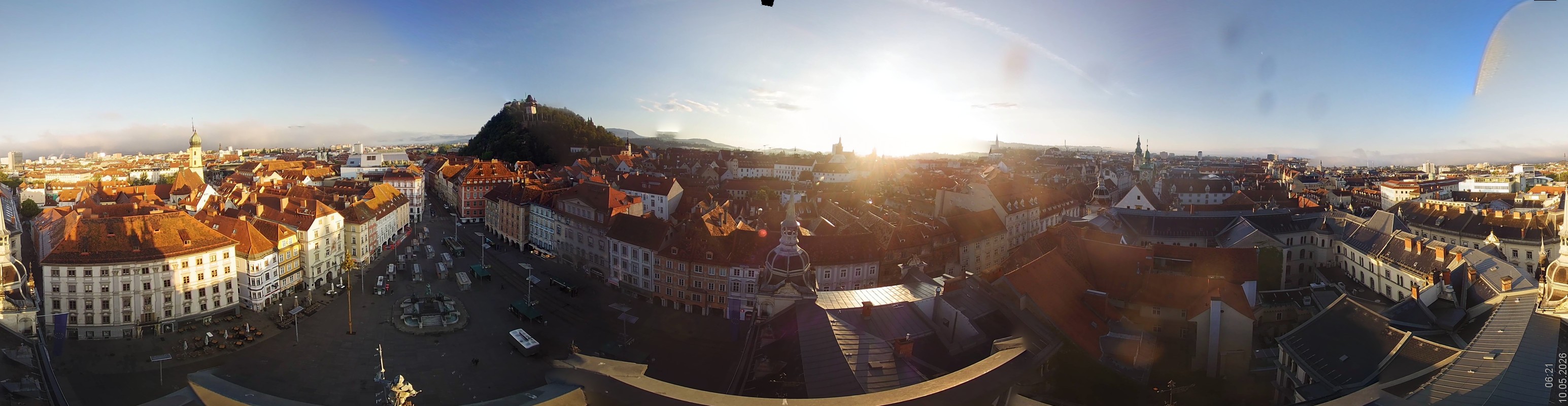 Archiv Foto Webcam Grazer Rathaus