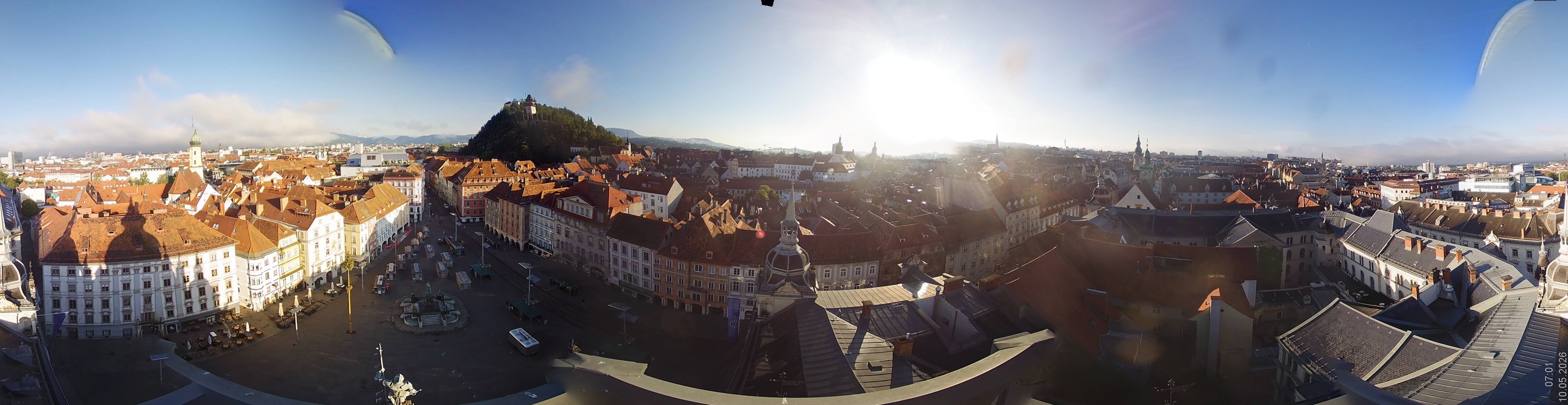 Archiv Foto Webcam Grazer Rathaus