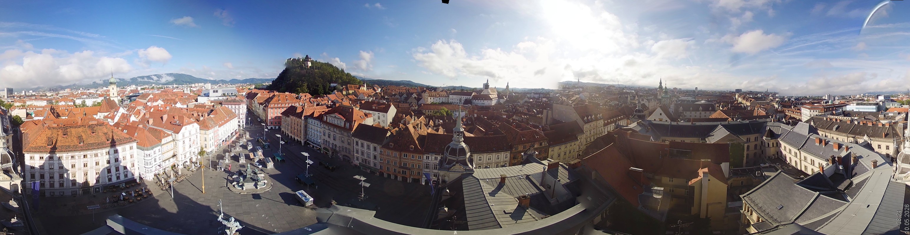 Archiv Foto Webcam Grazer Rathaus