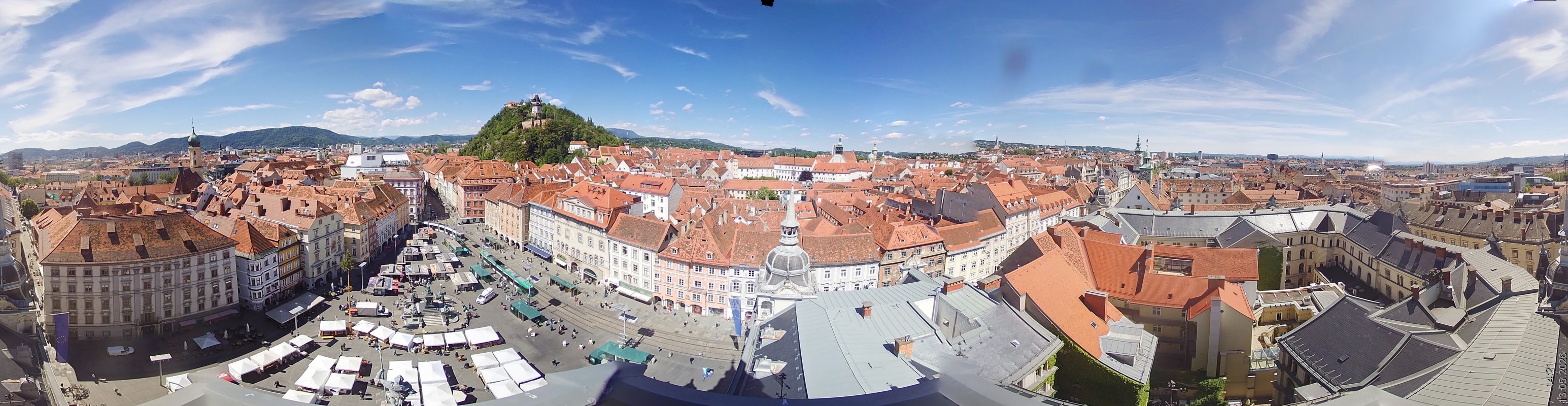 Archiv Foto Webcam Grazer Rathaus