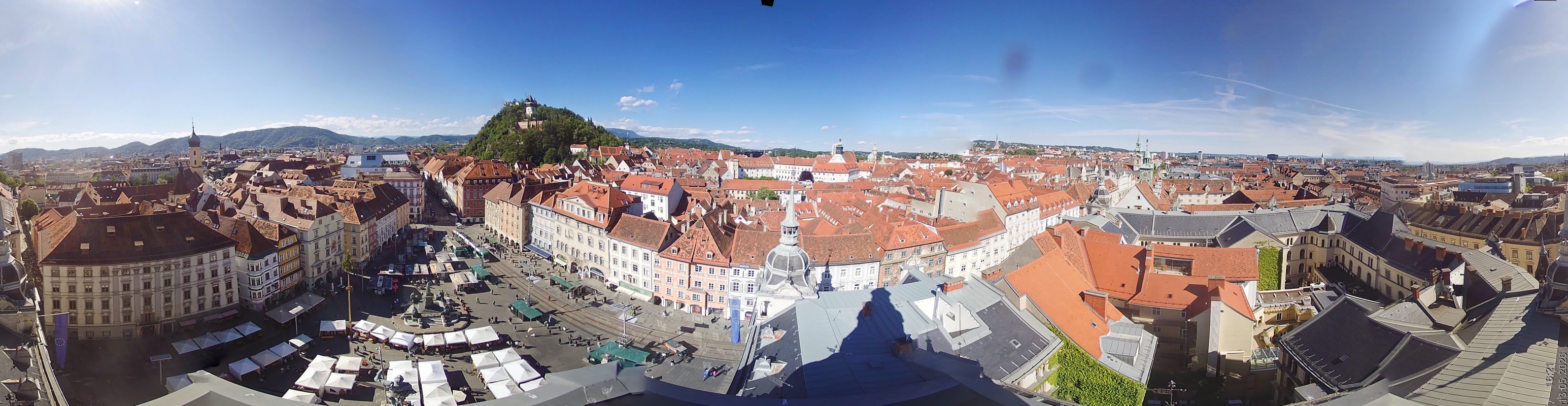 Archiv Foto Webcam Grazer Rathaus