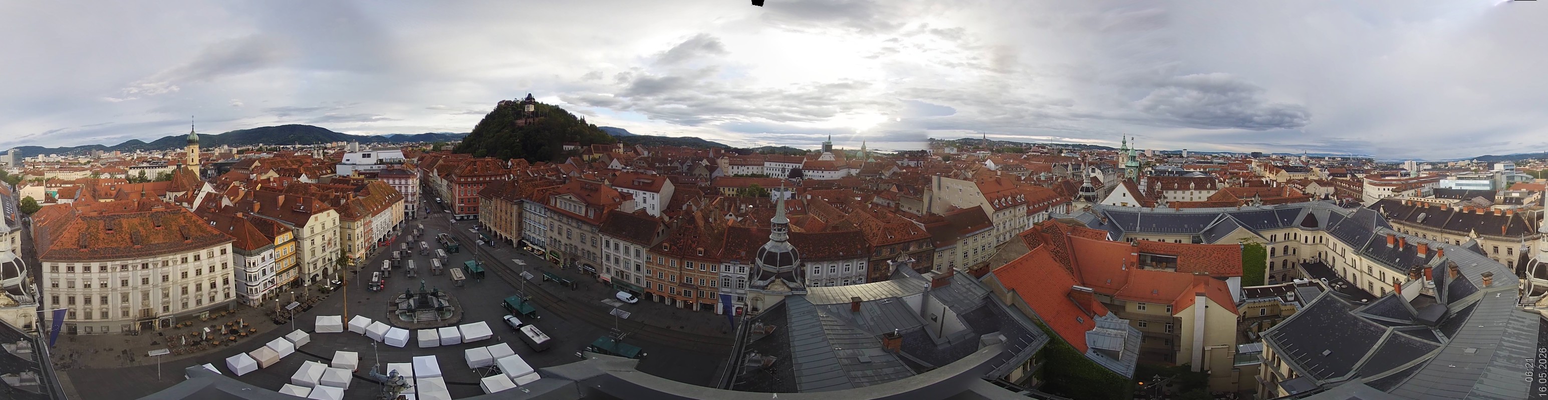 Archiv Foto Webcam Grazer Rathaus