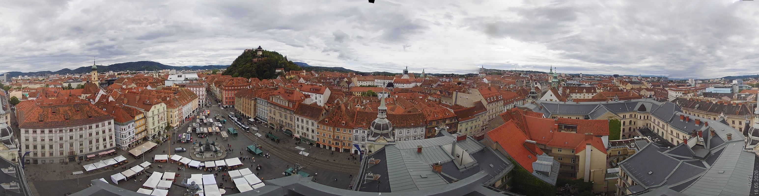 Archiv Foto Webcam Grazer Rathaus