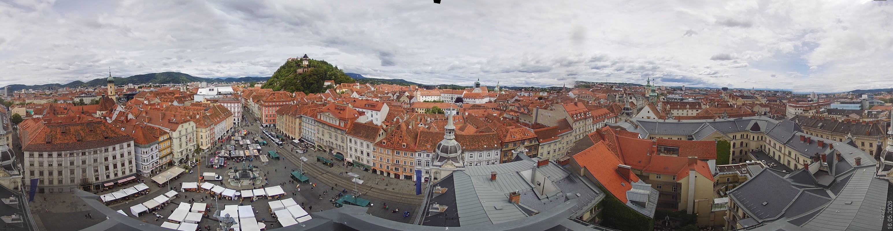 Archiv Foto Webcam Grazer Rathaus