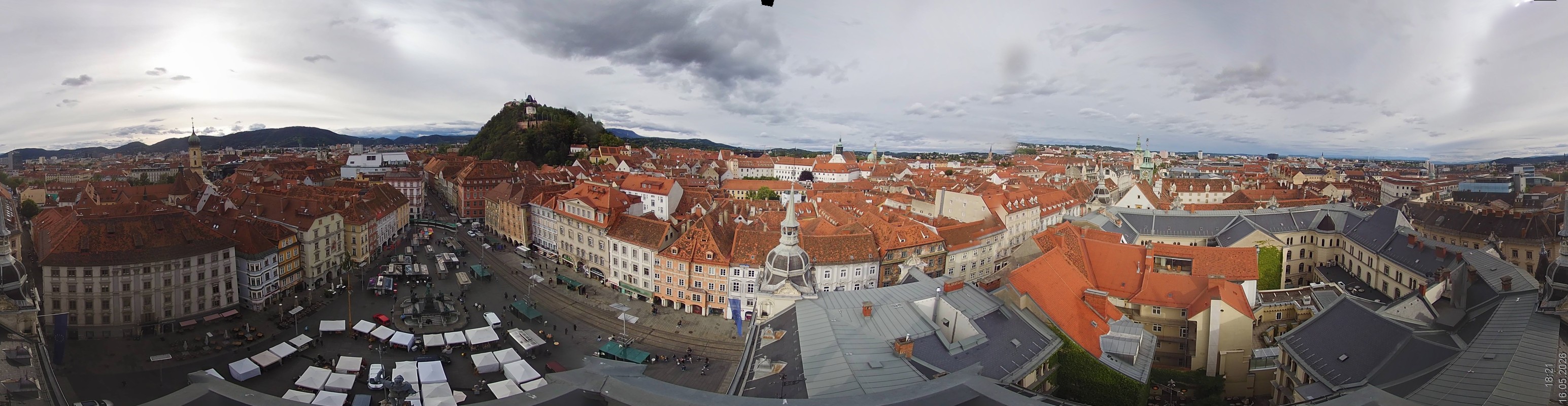 Archiv Foto Webcam Grazer Rathaus