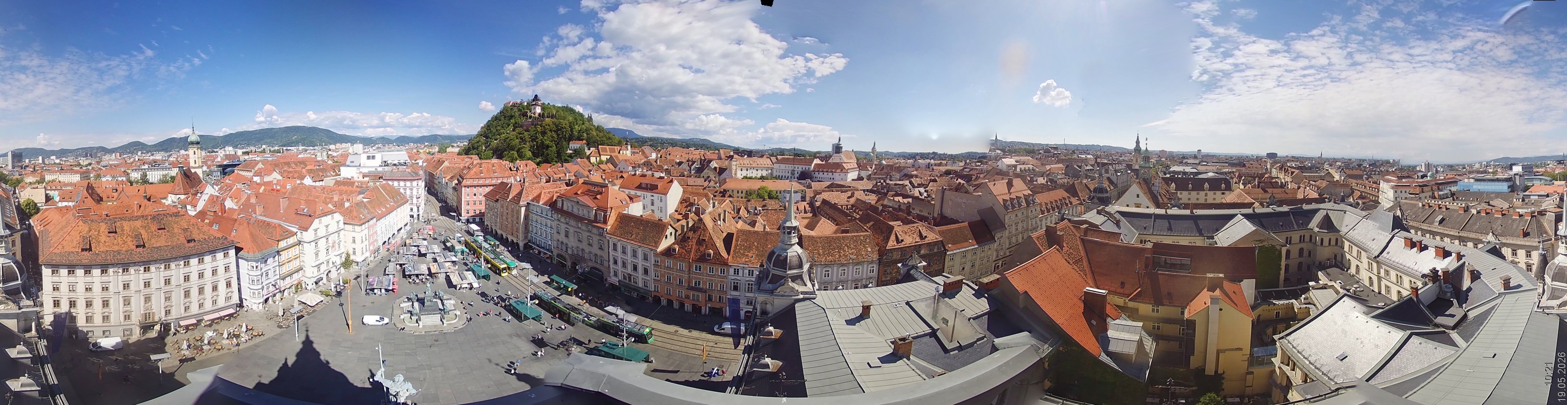 Archiv Foto Webcam Grazer Rathaus