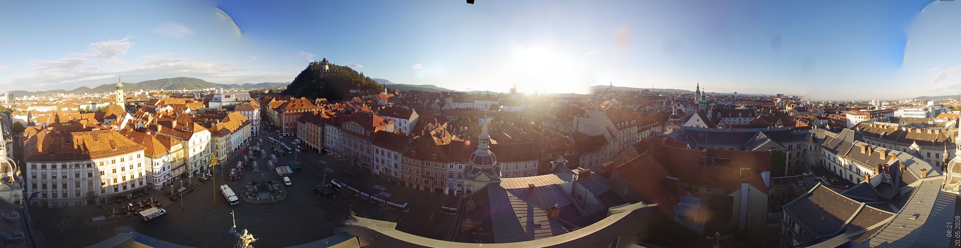 Archiv Foto Webcam Grazer Rathaus