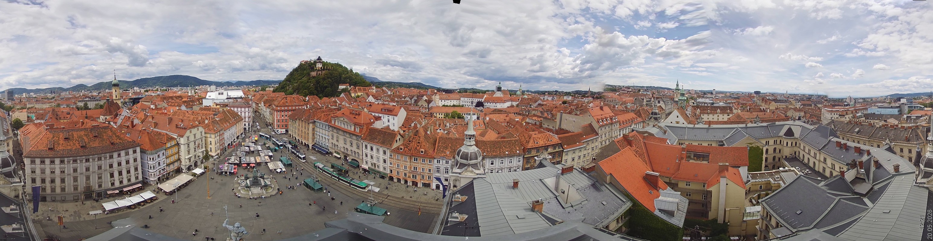 Archiv Foto Webcam Grazer Rathaus