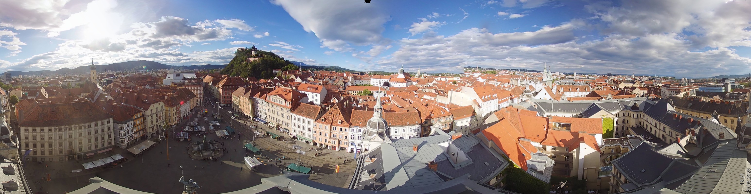 Archiv Foto Webcam Grazer Rathaus