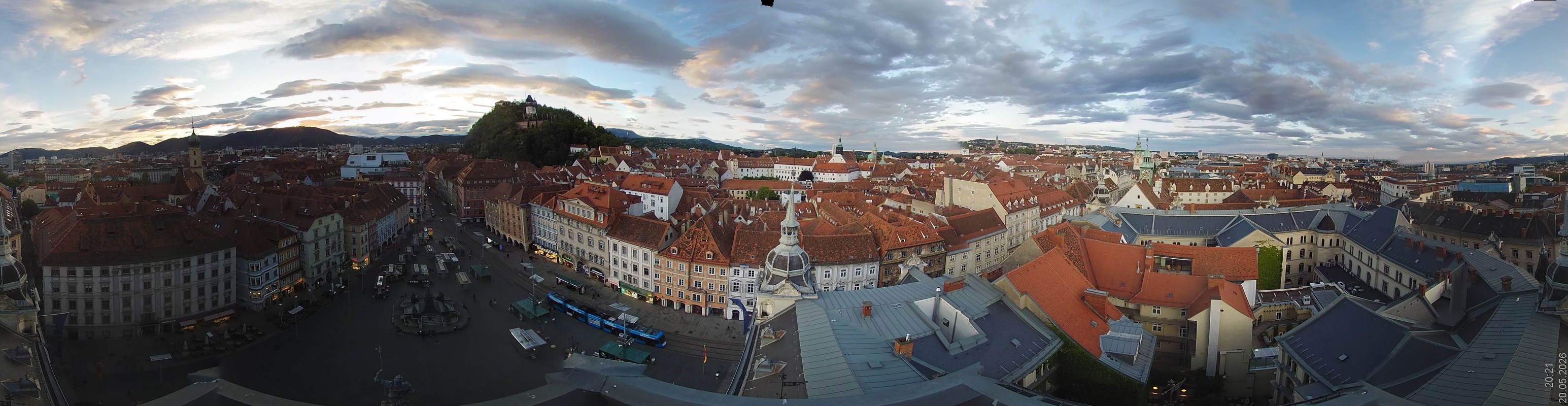 Archiv Foto Webcam Grazer Rathaus