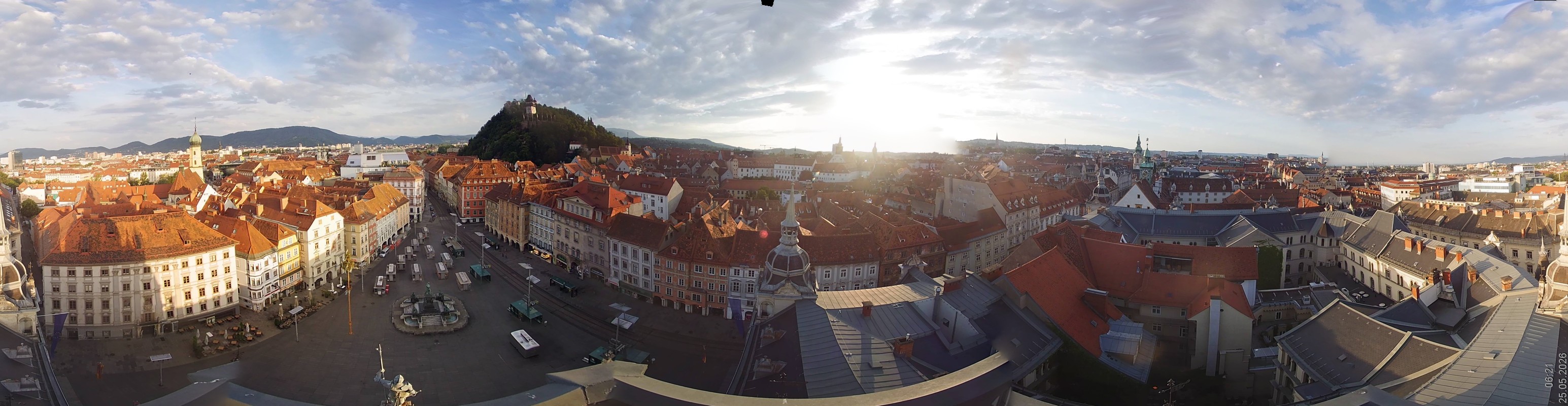 Archiv Foto Webcam Grazer Rathaus