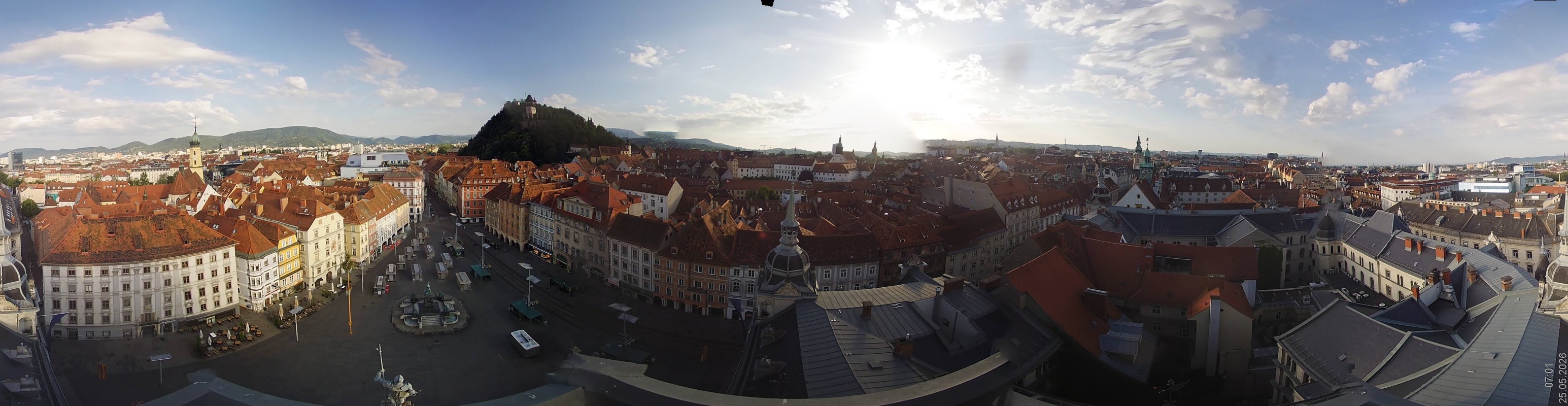 Archiv Foto Webcam Grazer Rathaus