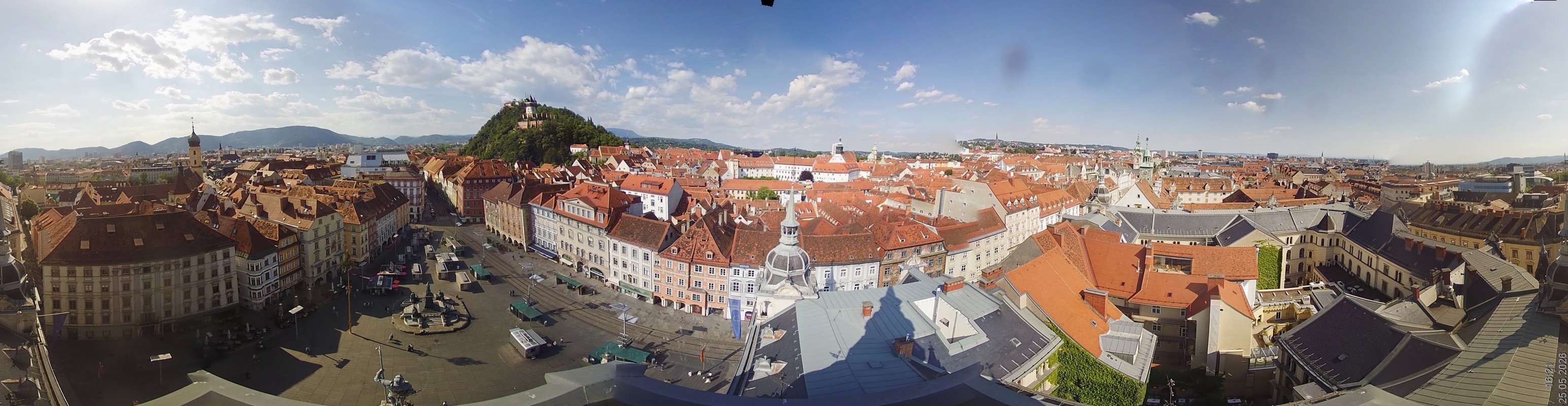 Archiv Foto Webcam Grazer Rathaus