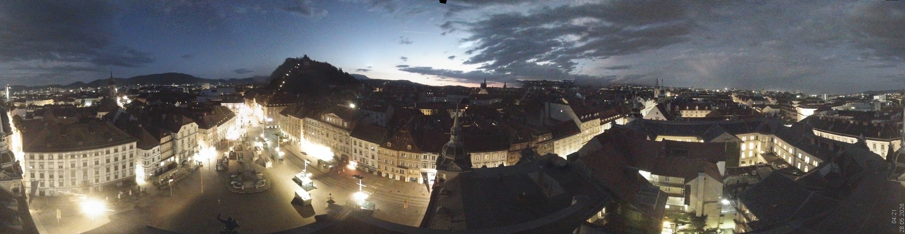Archiv Foto Webcam Grazer Rathaus