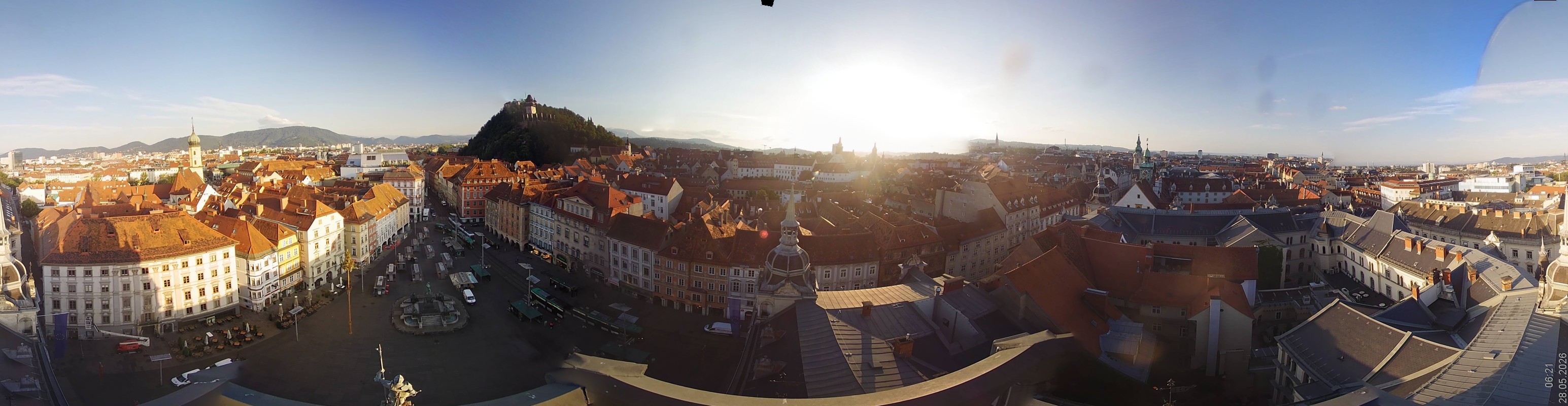 Archiv Foto Webcam Grazer Rathaus