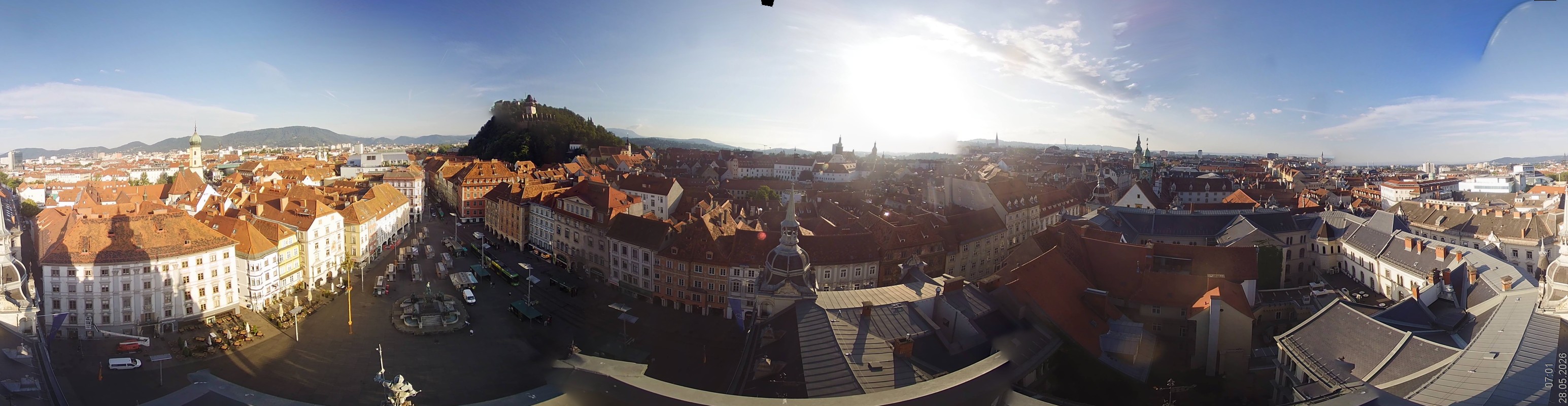 Archiv Foto Webcam Grazer Rathaus