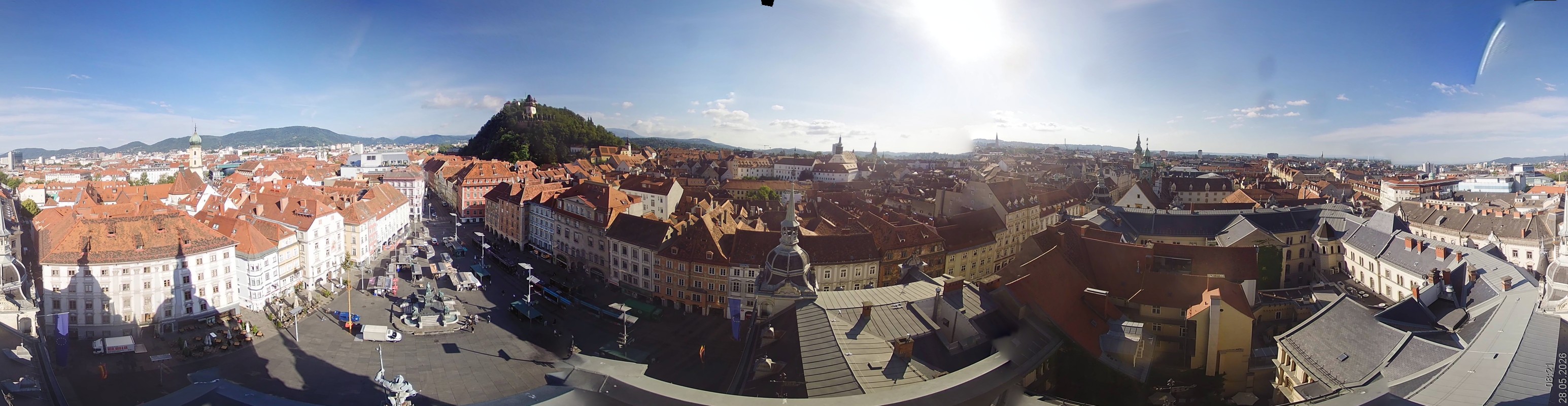 Archiv Foto Webcam Grazer Rathaus