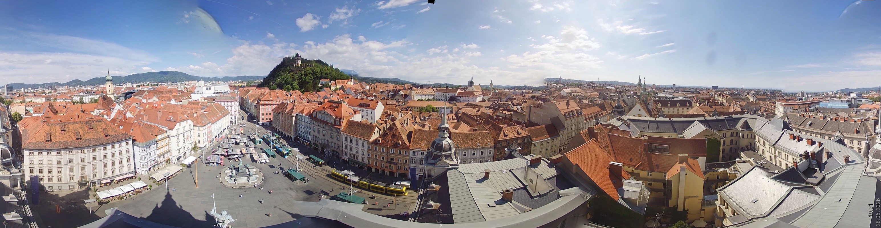 Archiv Foto Webcam Grazer Rathaus