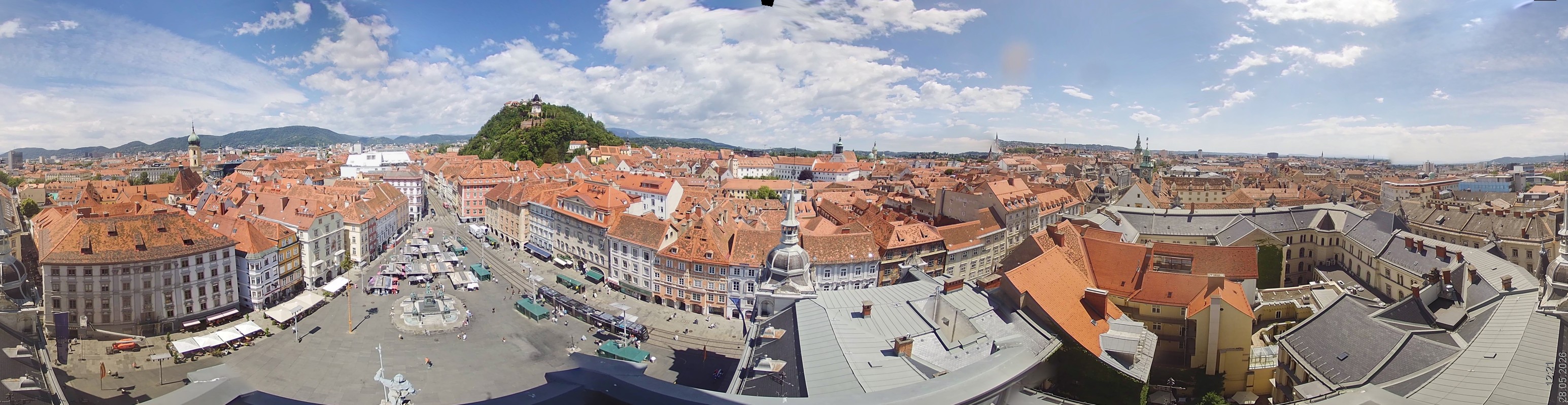 Archiv Foto Webcam Grazer Rathaus