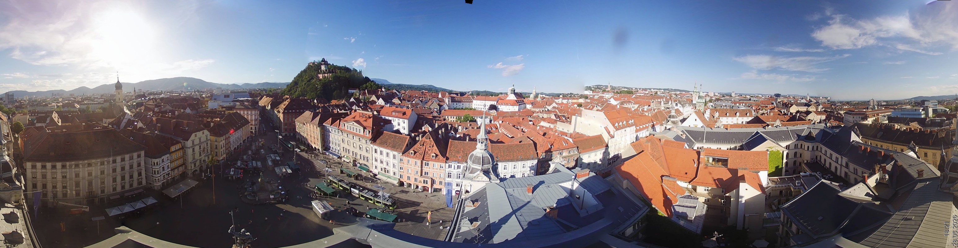 Archiv Foto Webcam Grazer Rathaus