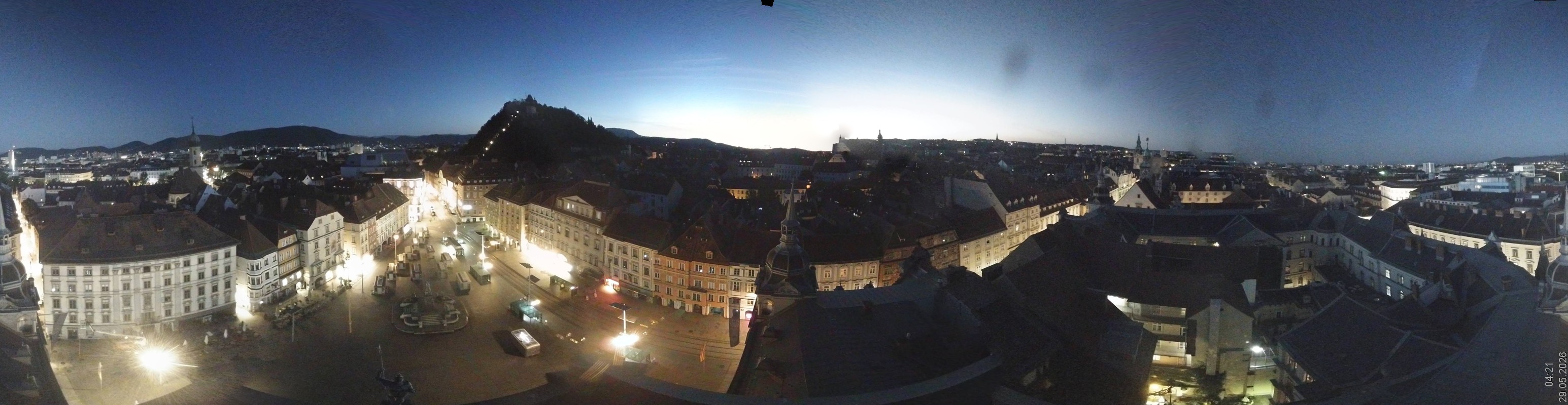 Archiv Foto Webcam Grazer Rathaus