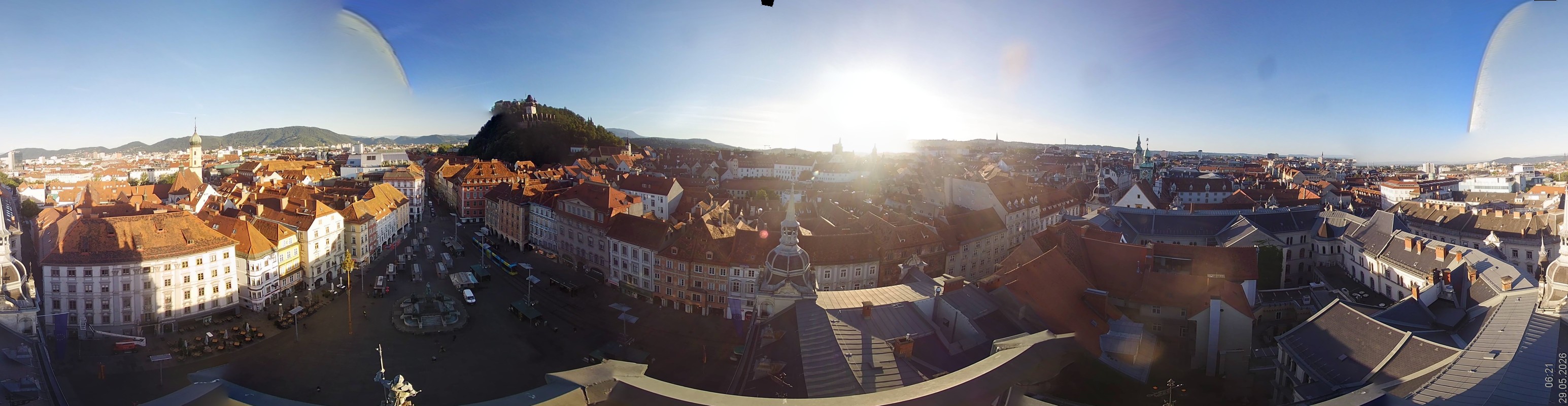 Archiv Foto Webcam Grazer Rathaus