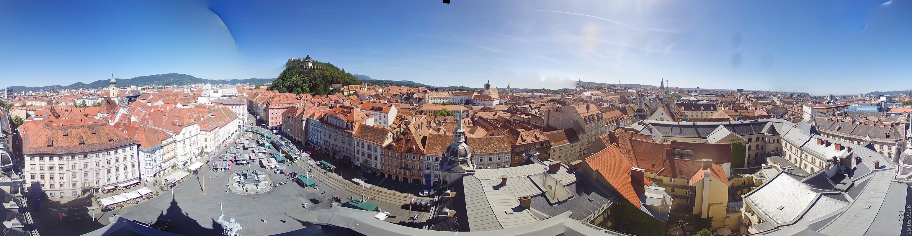 Archiv Foto Webcam Grazer Rathaus